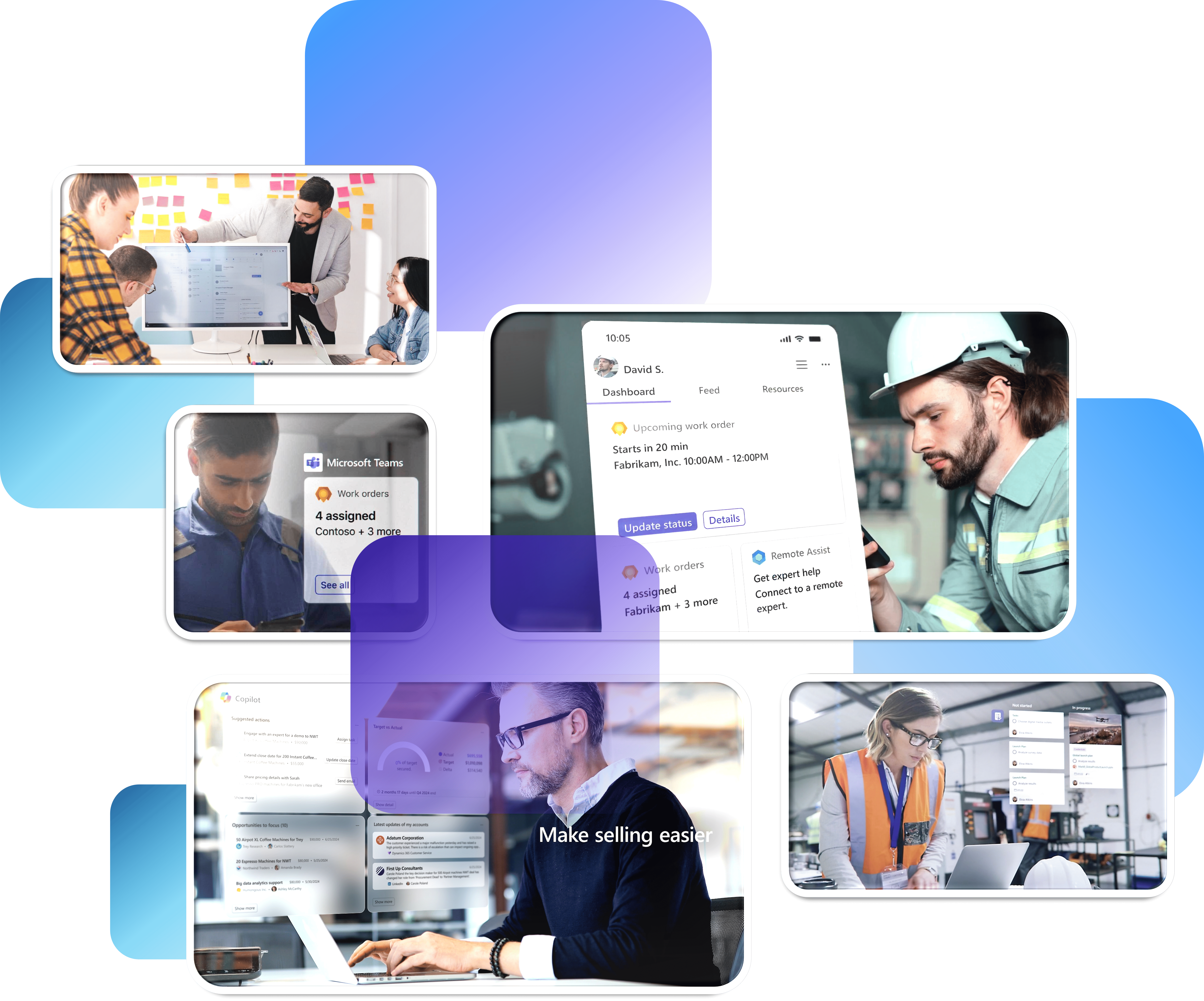 Personas trabajando por ti, por mi, por todos